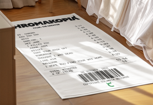 Alfombra Boleta Musical - Album "Chromakopia" - Tyler, The Creator