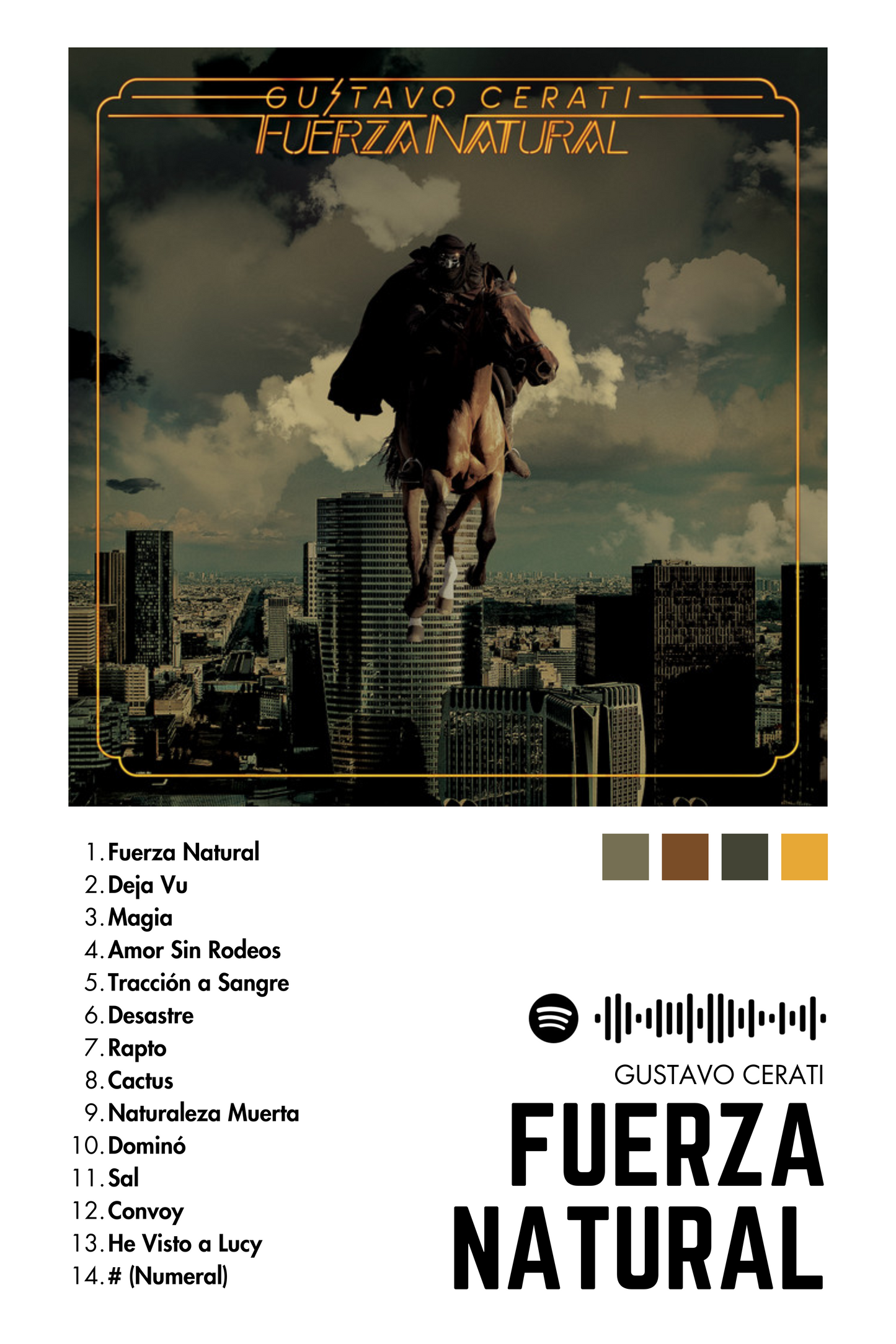 Alfombras Album - Album "Fuerza Natural" - Gustavo Cerati