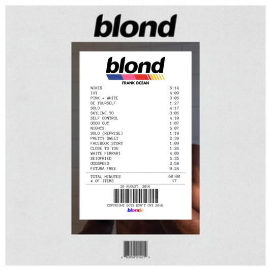 Alfombra Boleta Musical - Album "Blond" - Frank Ocean