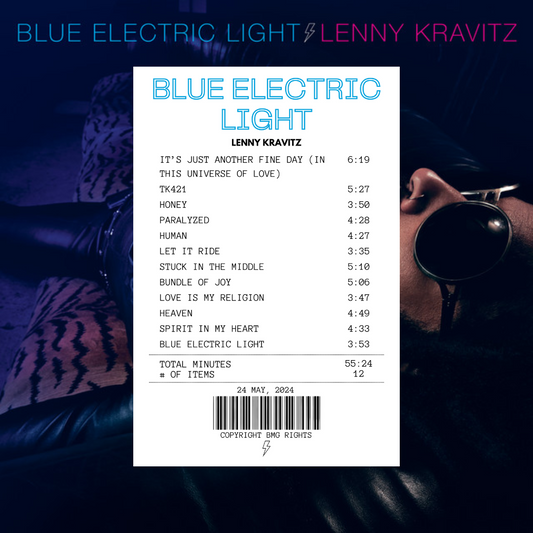 Alfombra Boleta Musical - Album "Blue Electric Light" - Lenny Kravitz