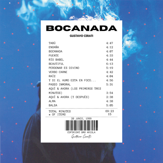 Alfombra Boleta Musical - Album "Bocanada" - Gustavo Cerati