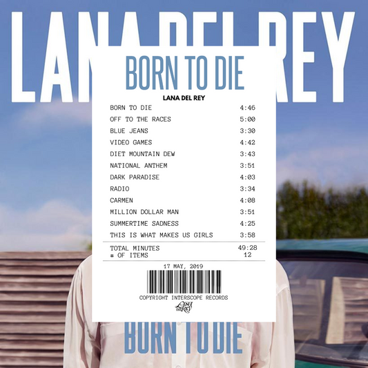 Alfombra Boleta Musical - Album "Born to Die" - Lana Del Rey
