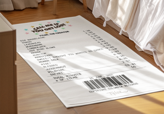 Alfombra Boleta Musical - Album "Call me if you get Lost" - Tyler, The Creator