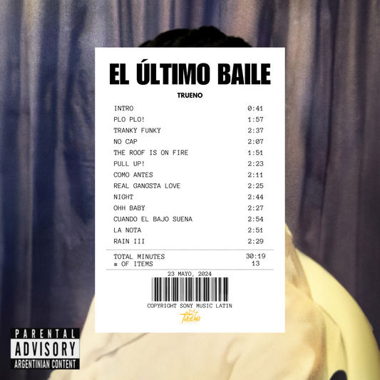 Alfombra Boleta Musical - Album "El Último Baile" - Trueno