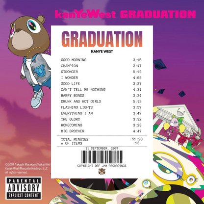 Alfombra Boleta Musical - Album "Graduation" - Kanye West