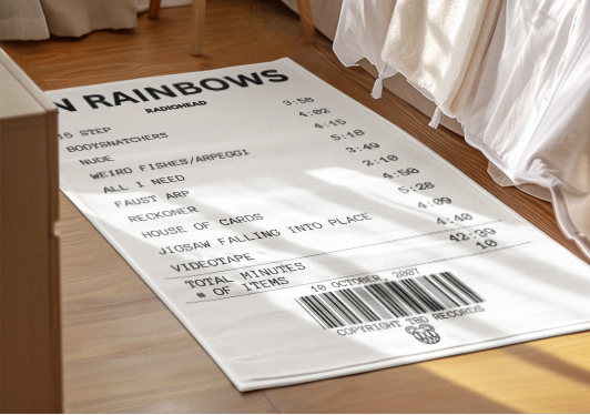 Alfombra Boleta Musical - Album "In Rainbows" - Radiohead