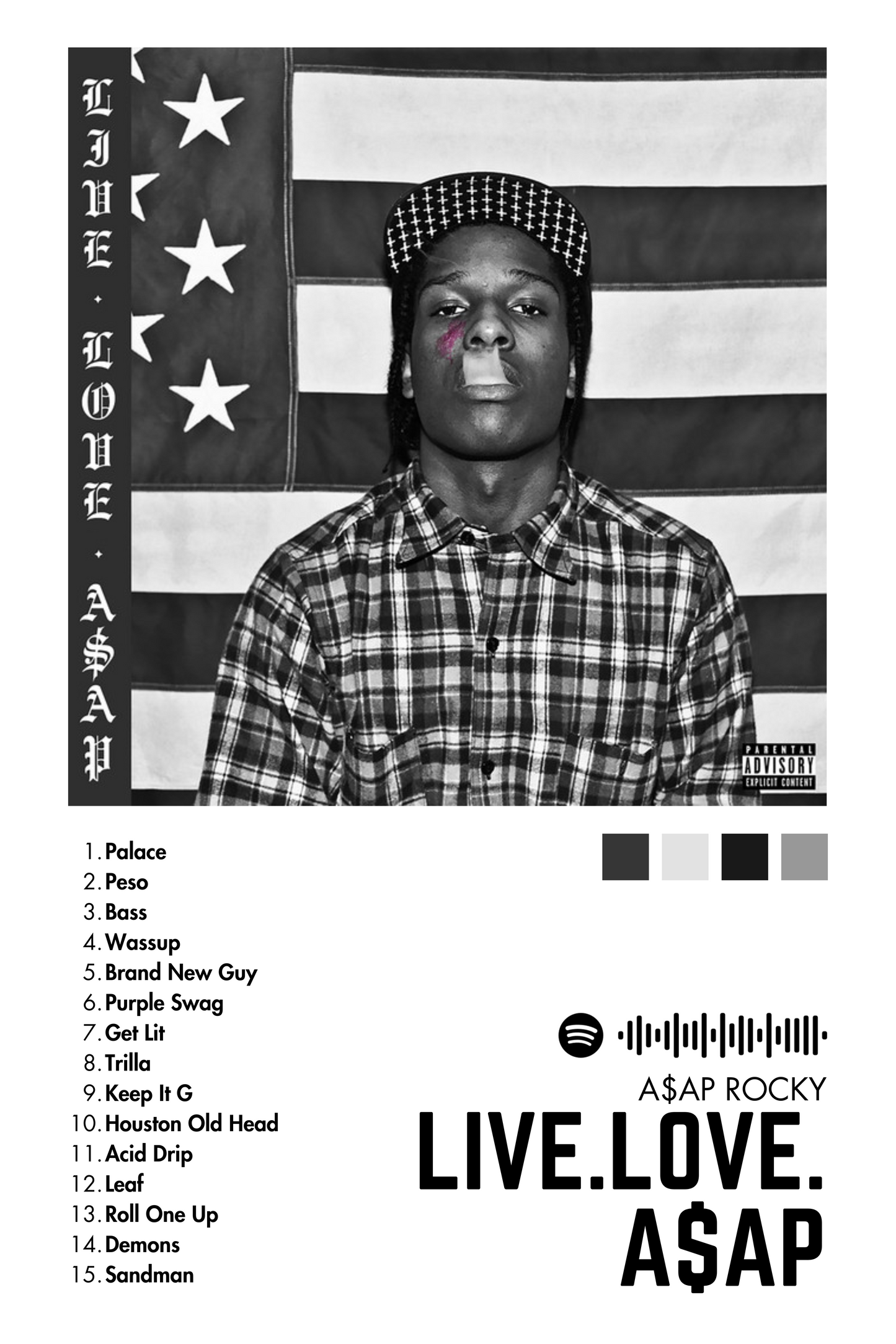 Alfombras Album - Album "LIVE.LOVE.ASAP" - A$AP ROCKY
