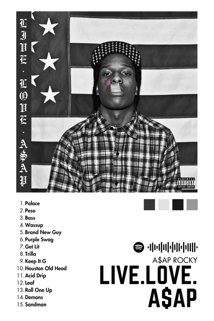 Alfombras Album - Album "LIVE.LOVE.ASAP" - A$AP ROCKY