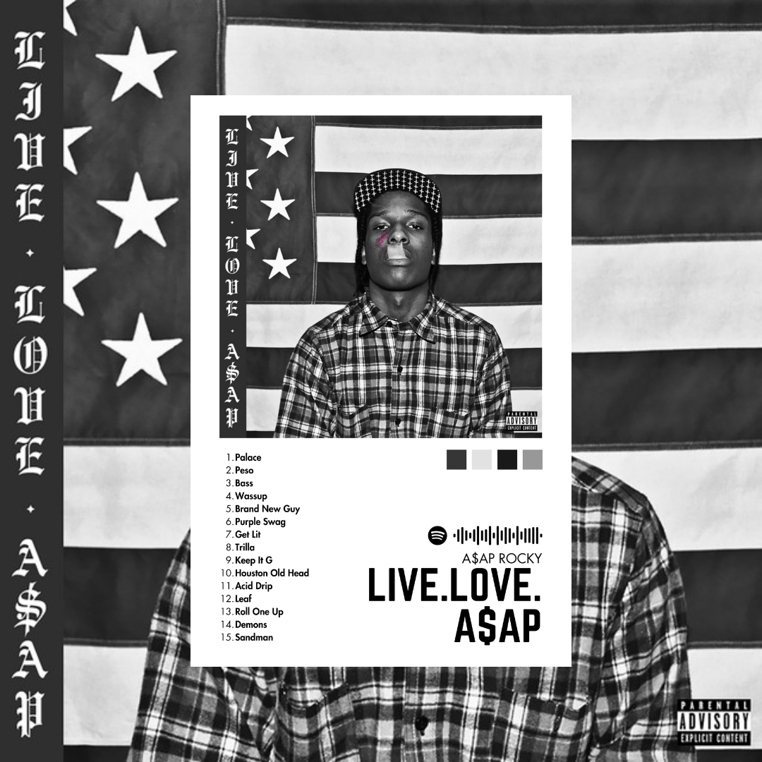 Alfombras Album - Album "LIVE.LOVE.ASAP" - A$AP ROCKY