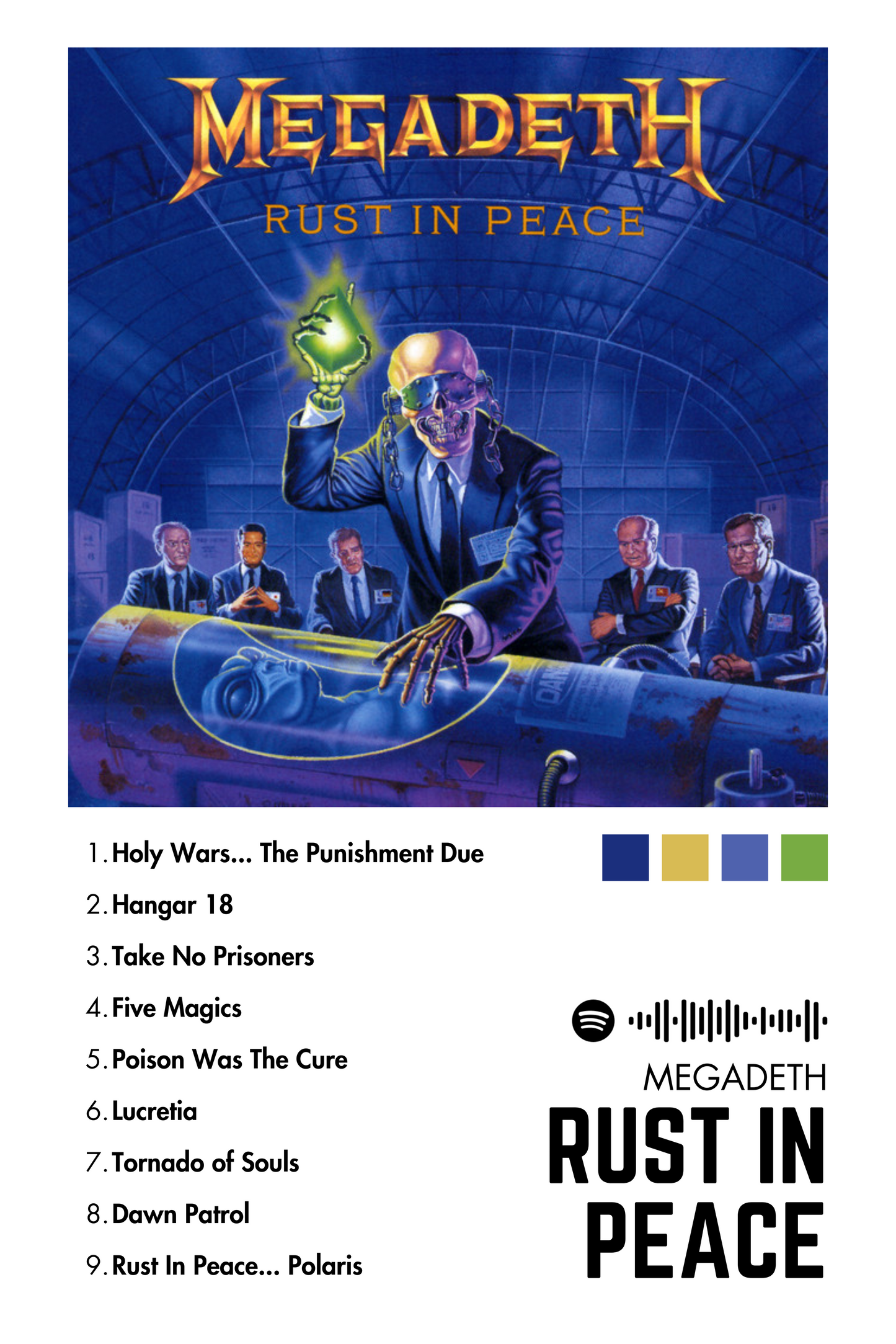 Alfombras Album - Album "Rust In Peace" - Megadeth