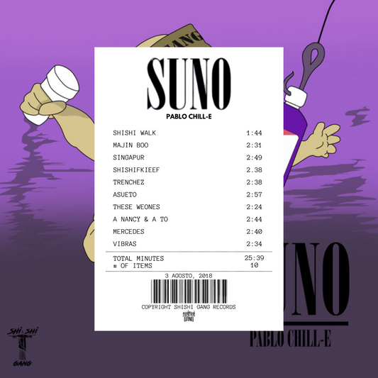 Alfombra Boleta Musical - Album "S.U.N.O" - Pablo Chill-E