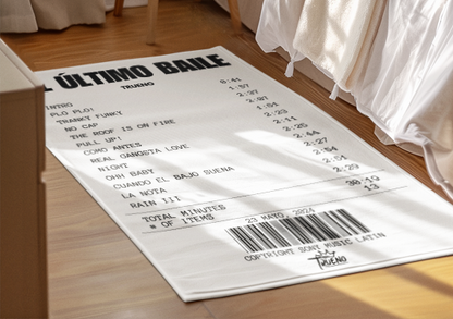 Alfombra Boleta Musical - Album "El Último Baile" - Trueno